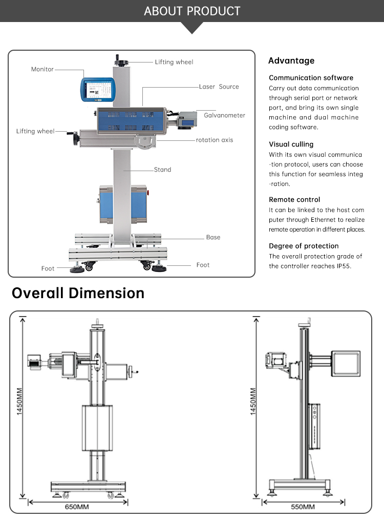 Datadora e Marcadora a laser de CO2 Fly CL500B