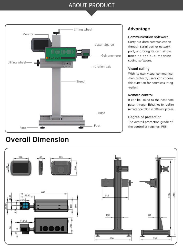 Datadora e Marcadora a laser UV Fly CL600B