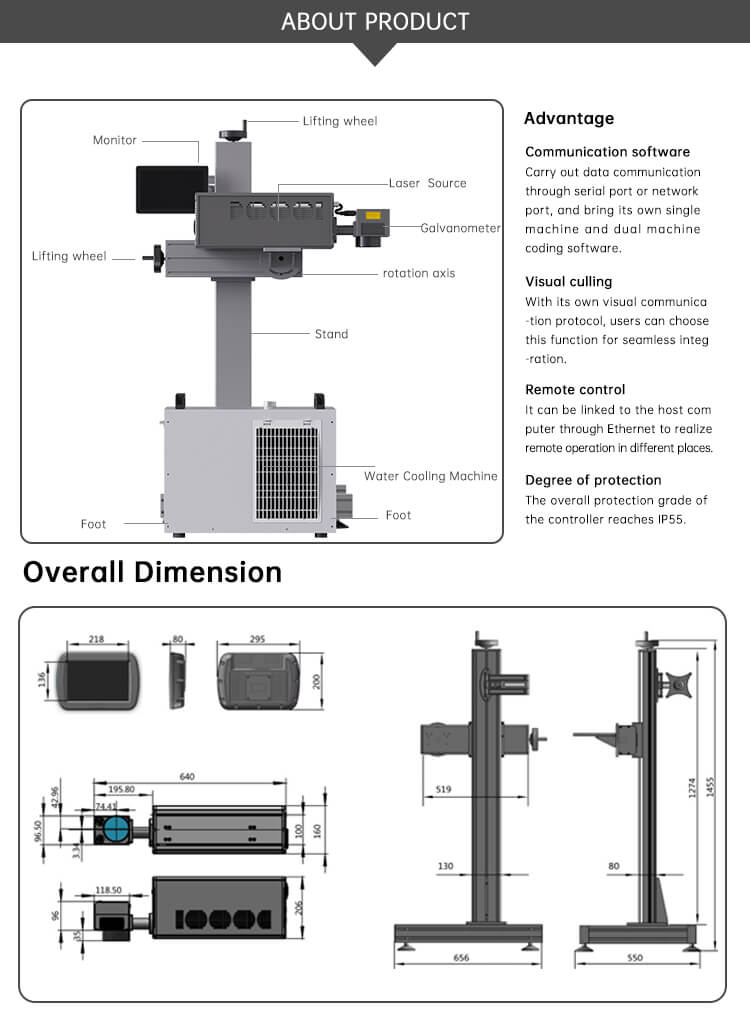 Datadora e Marcadora a laser UV Fly CL600C